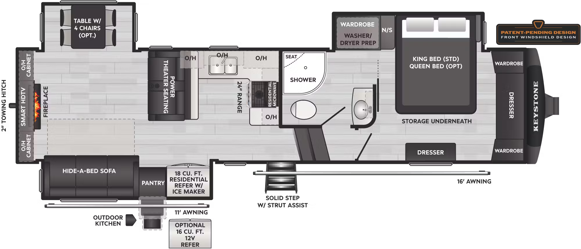View 2026 Keystone Montana High Country 311RD complete specs and manufacturer brochures