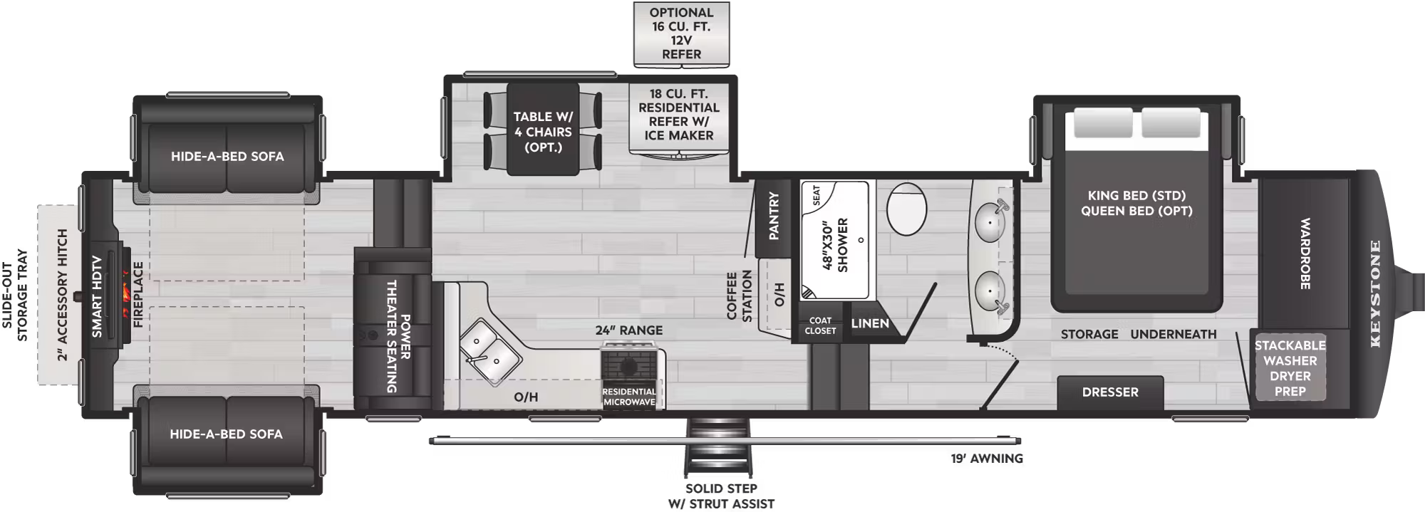 View 2026 Keystone Montana High Country 373RD complete specs and manufacturer brochures