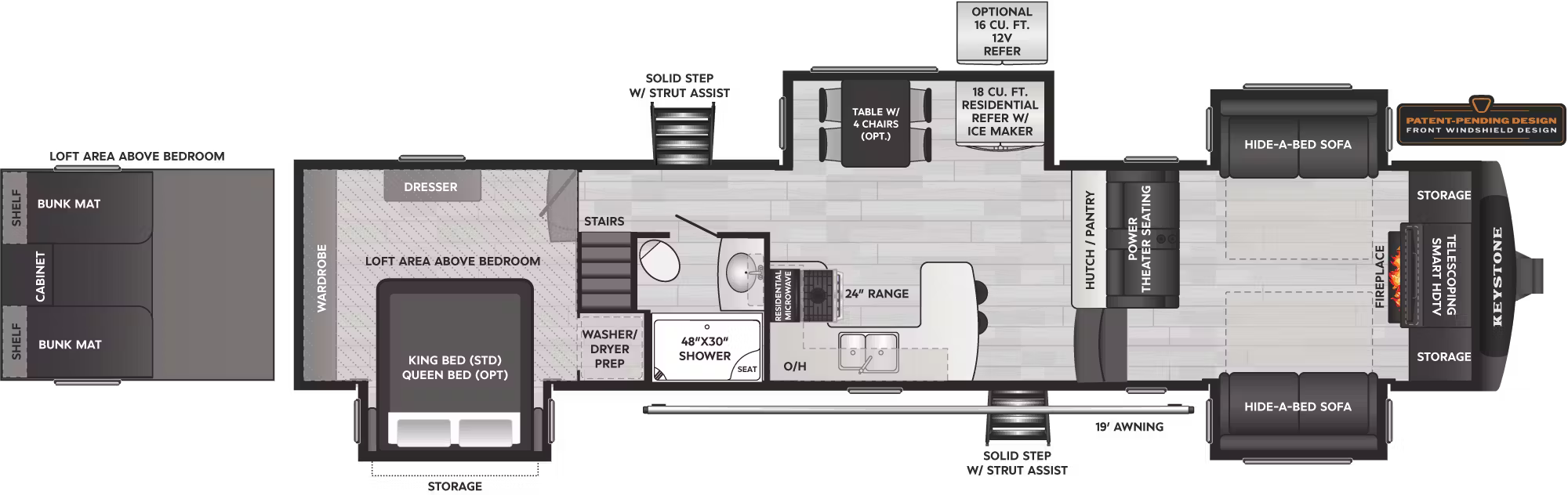 View 2026 Keystone Montana High Country 377FL complete specs and manufacturer brochures