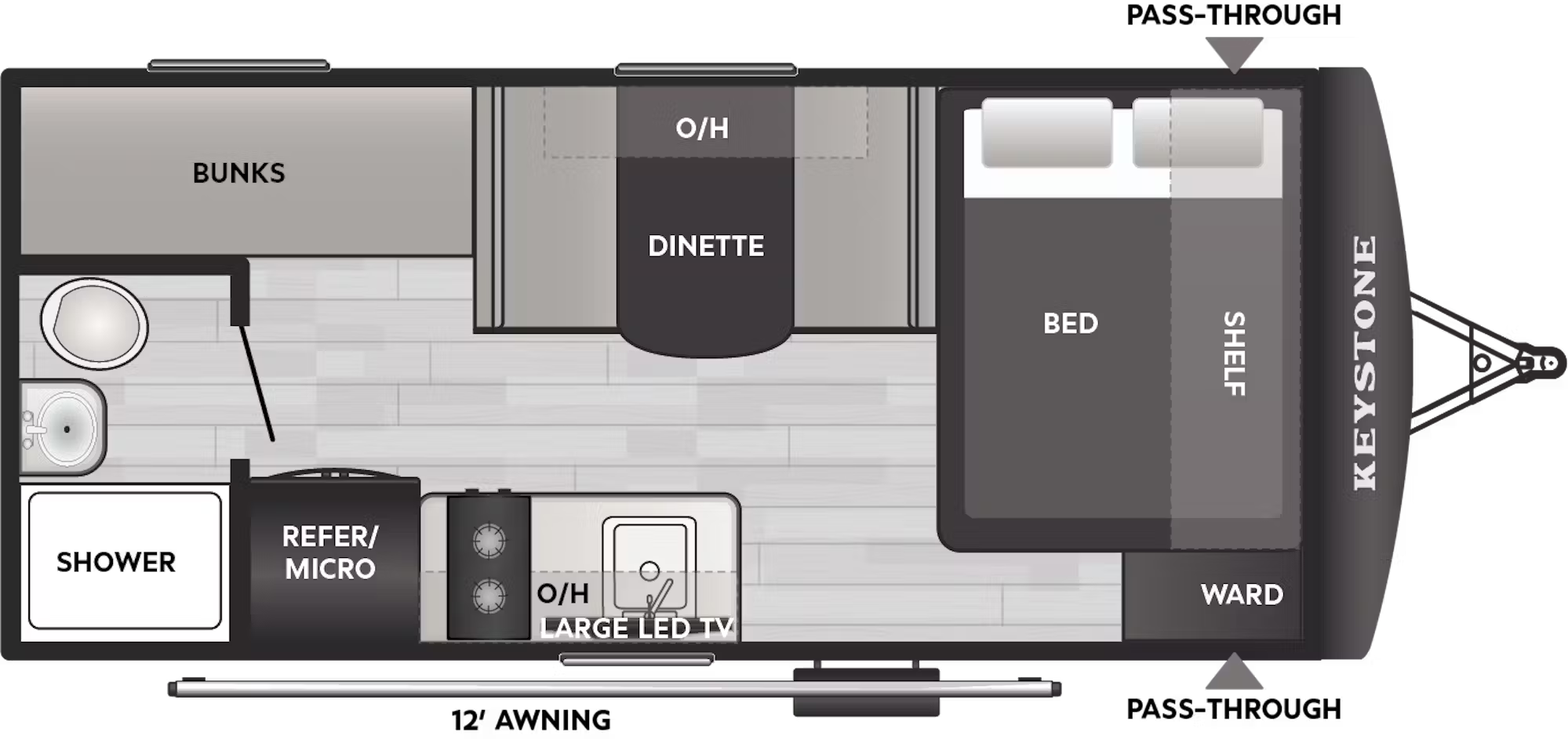 View 2026 Keystone Passport Classic 160BHC complete specs and manufacturer brochures
