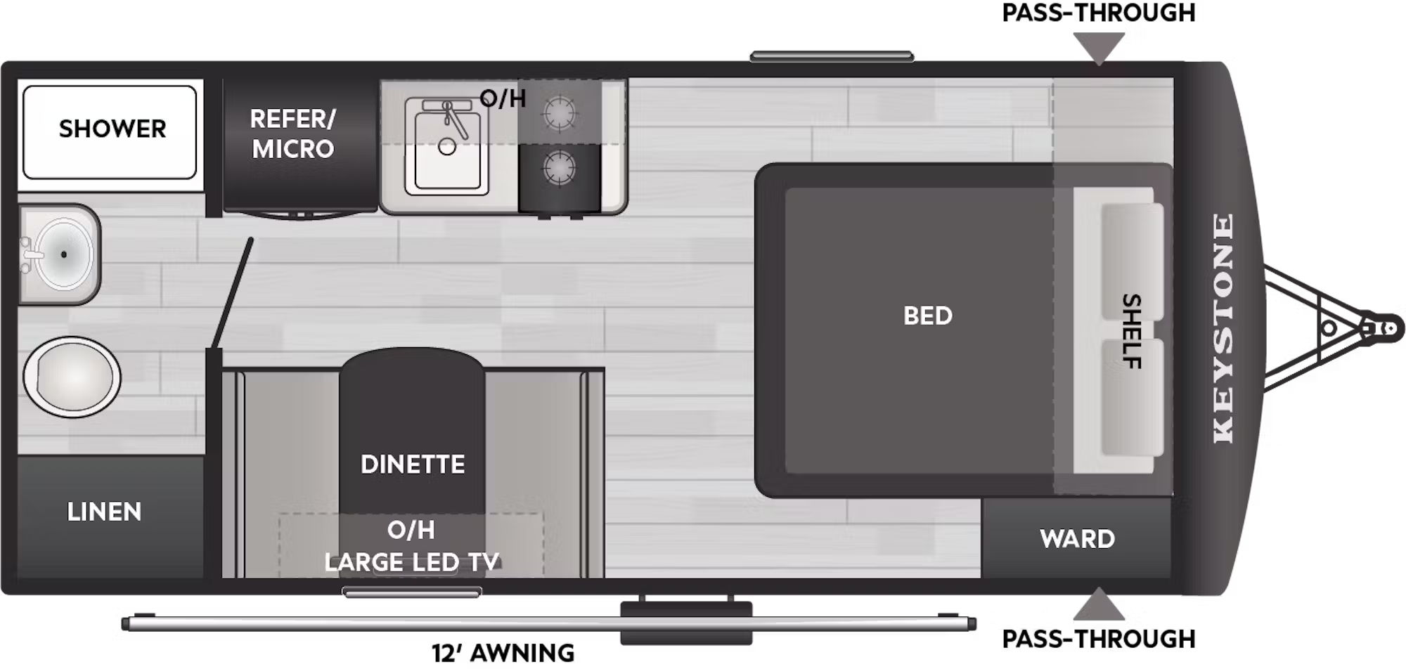 View 2026 Keystone Passport Classic 160RBC complete specs and manufacturer brochures