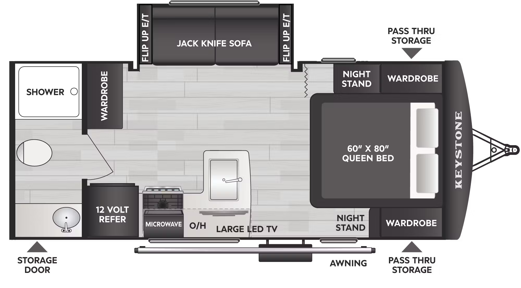 View 2026 Keystone Passport Classic 184RBWE complete specs and manufacturer brochures