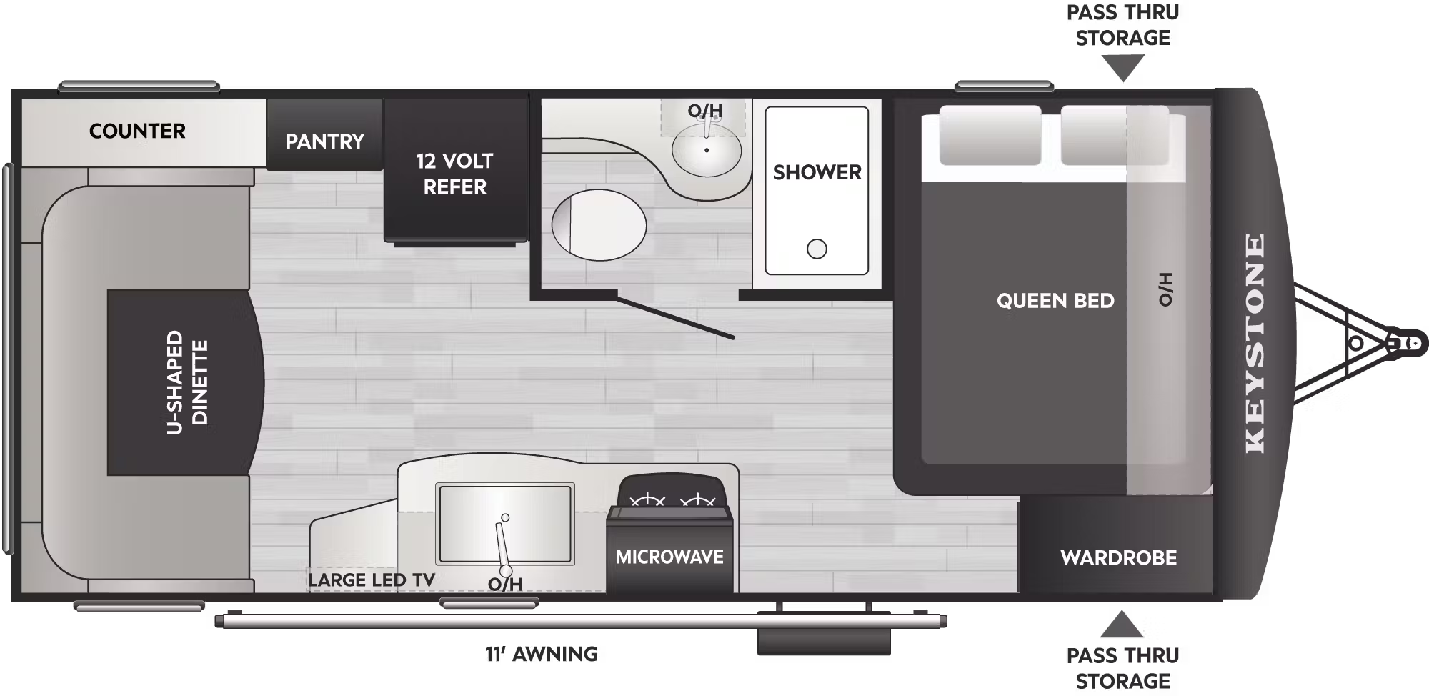 View 2026 Keystone Passport Classic 190RD complete specs and manufacturer brochures