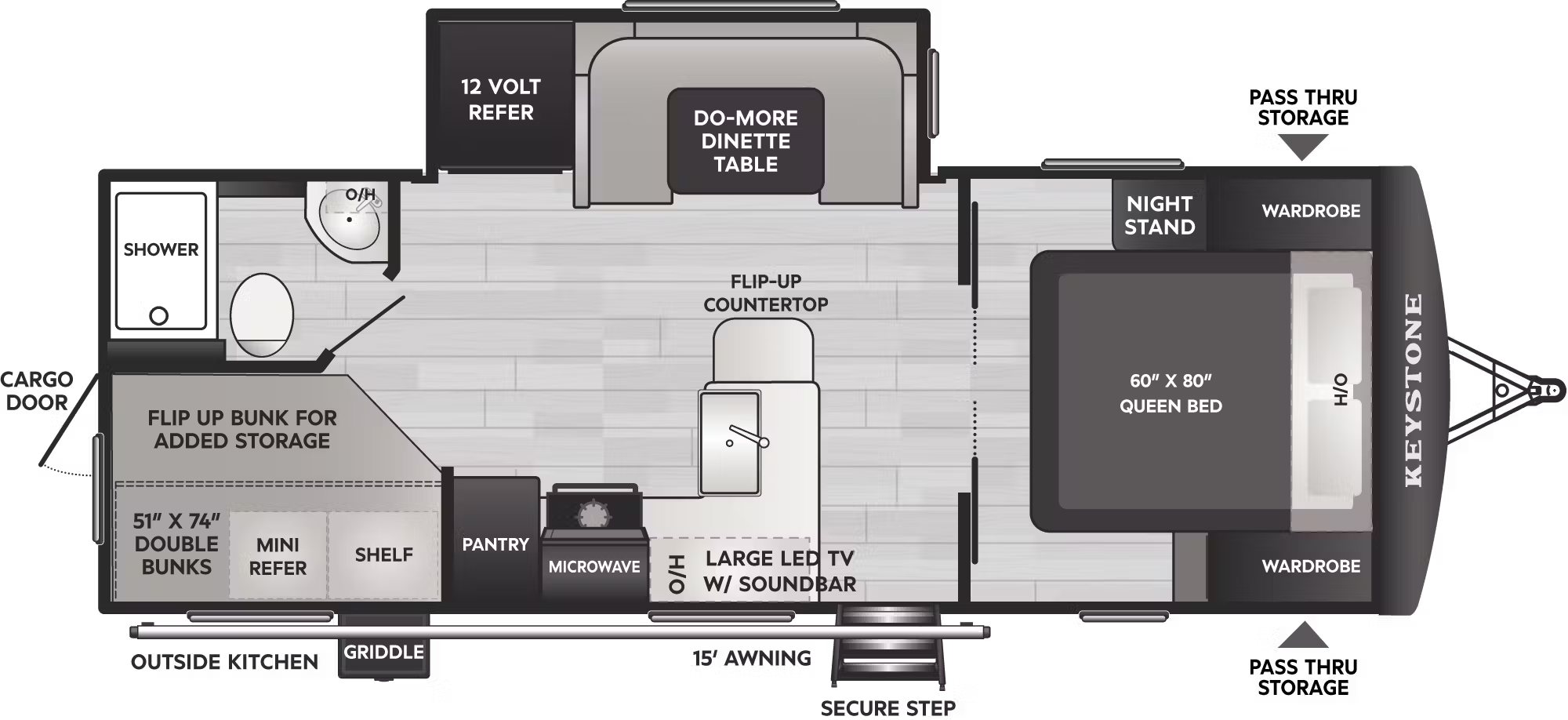 View 2026 Keystone Passport SL Series 229BH complete specs and manufacturer brochures