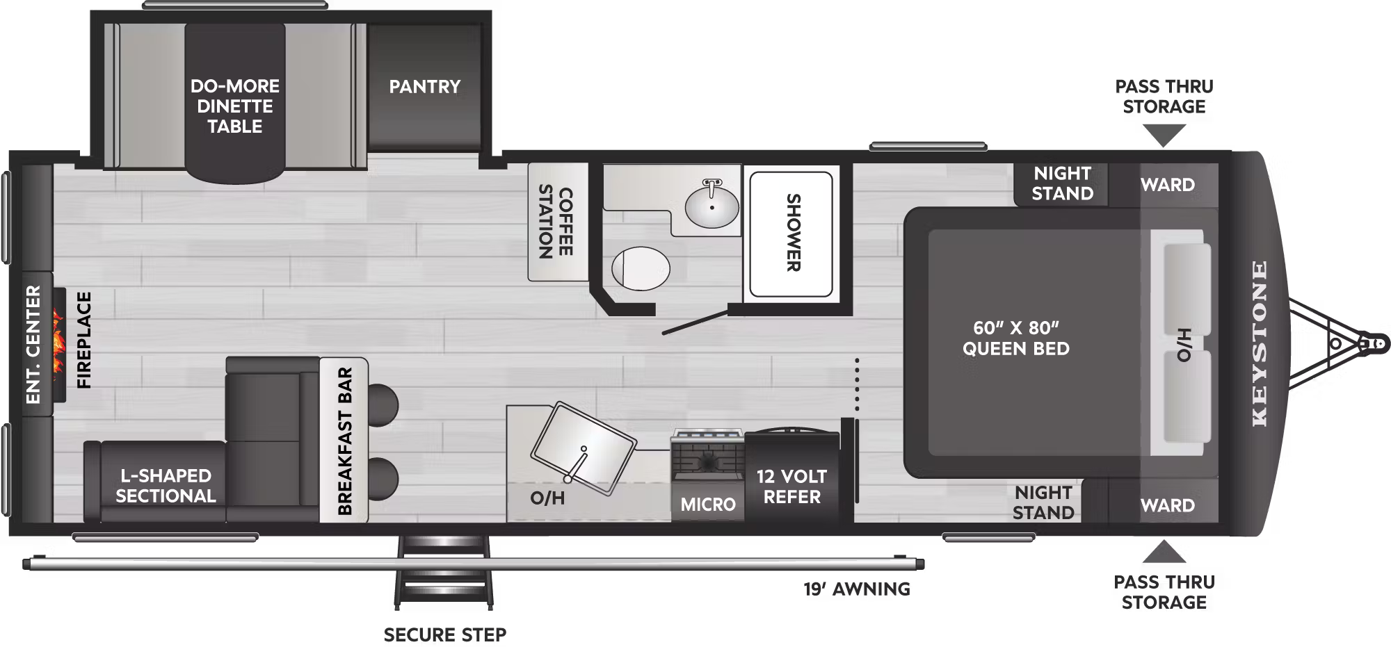 View 2026 Keystone Passport SL Series 2660RL complete specs and manufacturer brochures