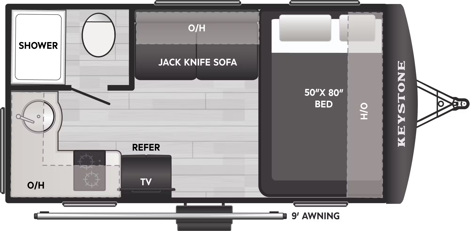 View 2026 Keystone Reign 13RK complete specs and manufacturer brochures