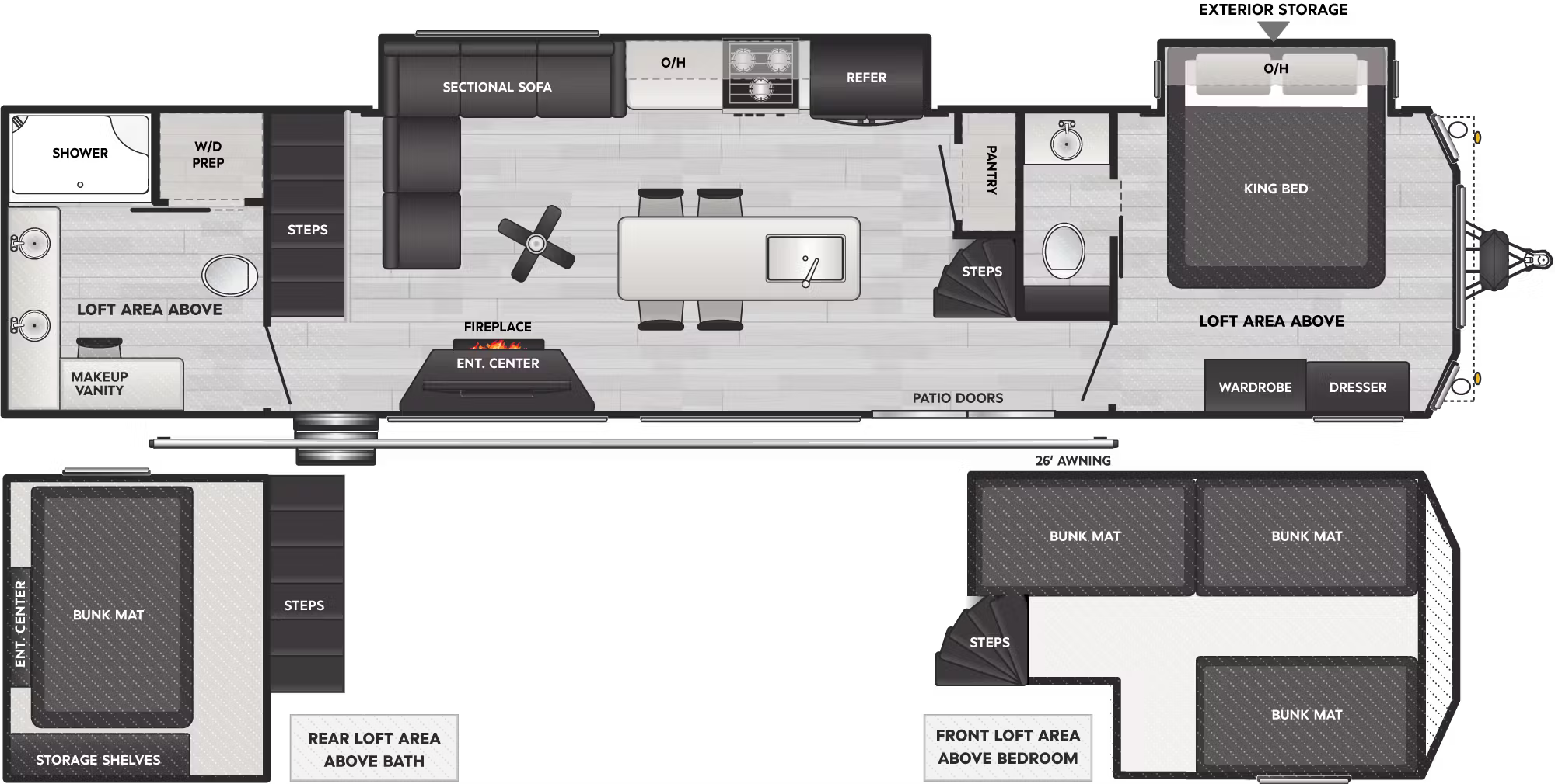 View 2026 Keystone Residence 401HBDL complete specs and manufacturer brochures