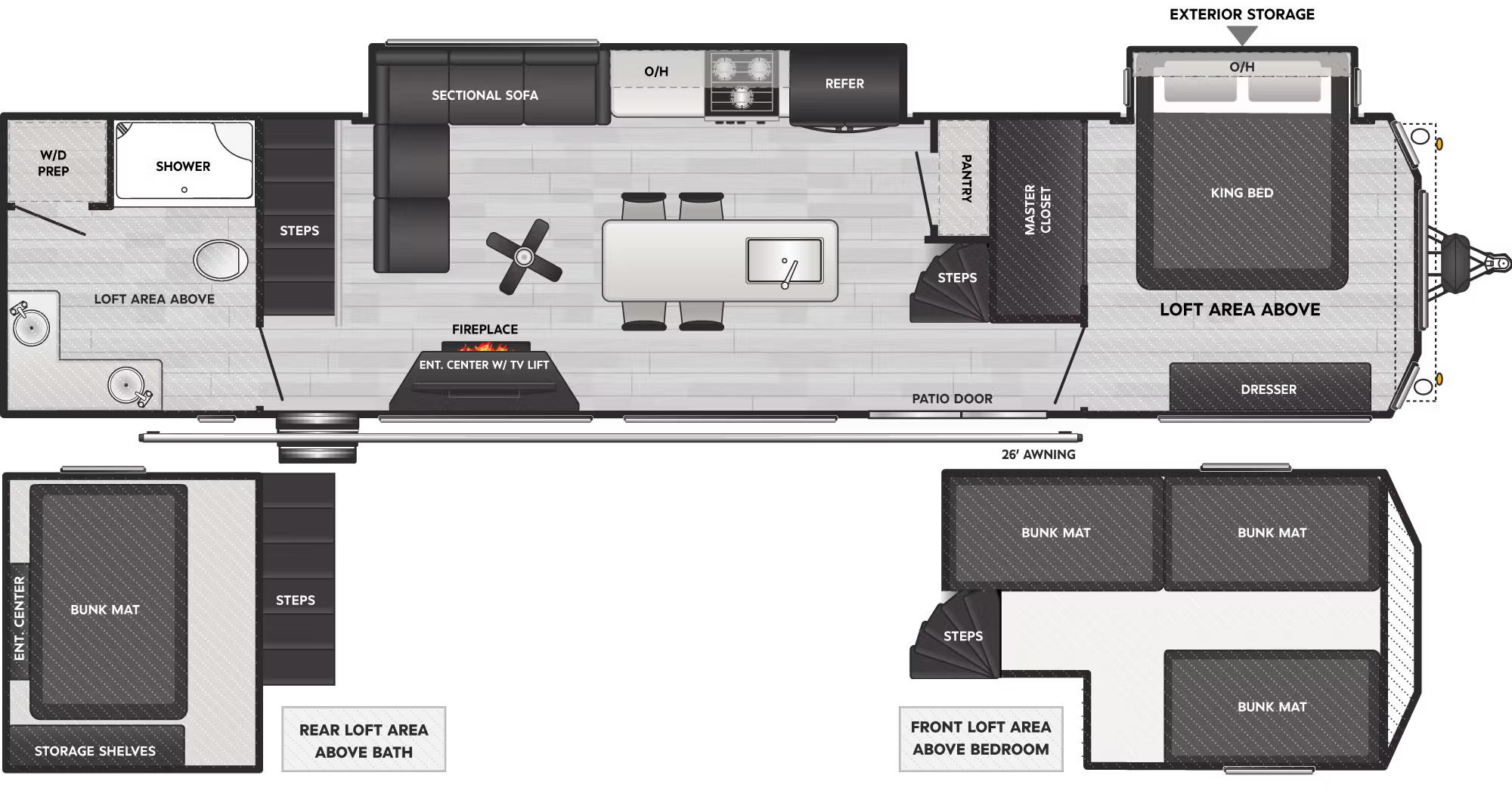 View 2026 Keystone Residence 40CLDL complete specs and manufacturer brochures