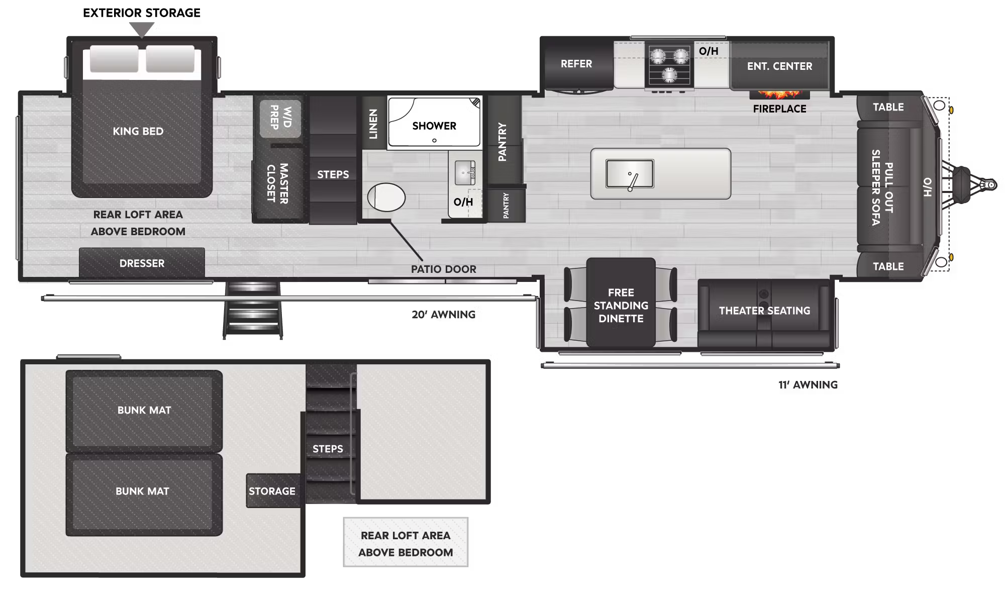 View 2026 Keystone Retreat 391FSRL complete specs and manufacturer brochures