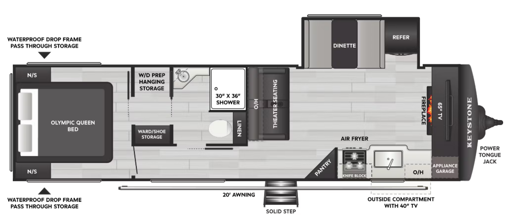 View 2026 Keystone Springdale Max 29HAVEN complete specs and manufacturer brochures