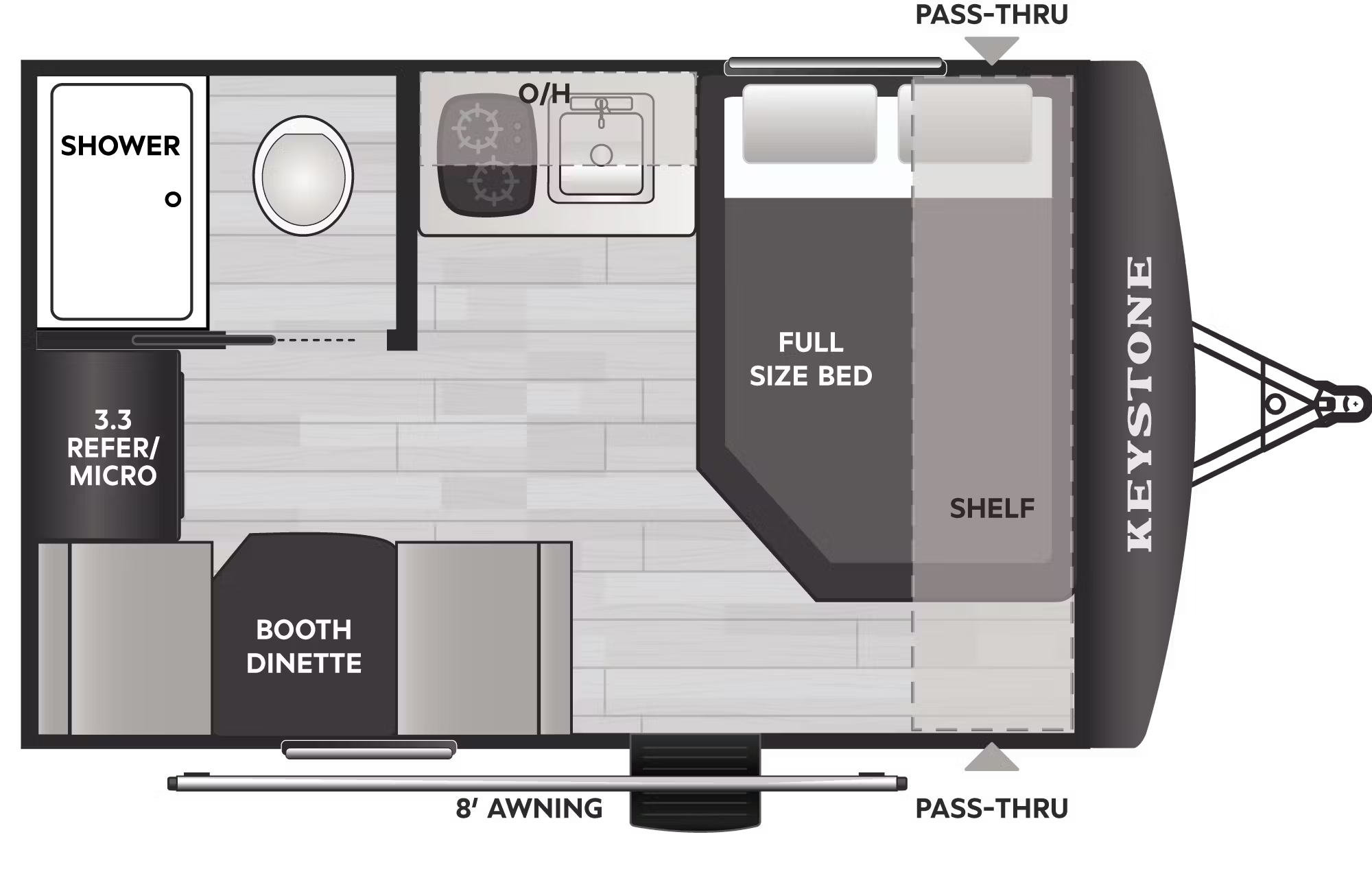 View 2026 Keystone Springdale Mini 1320RD complete specs and manufacturer brochures