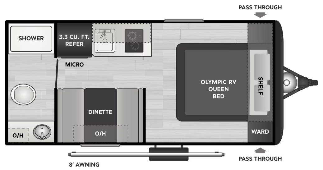 View 2026 Keystone Springdale Mini 1660RB complete specs and manufacturer brochures