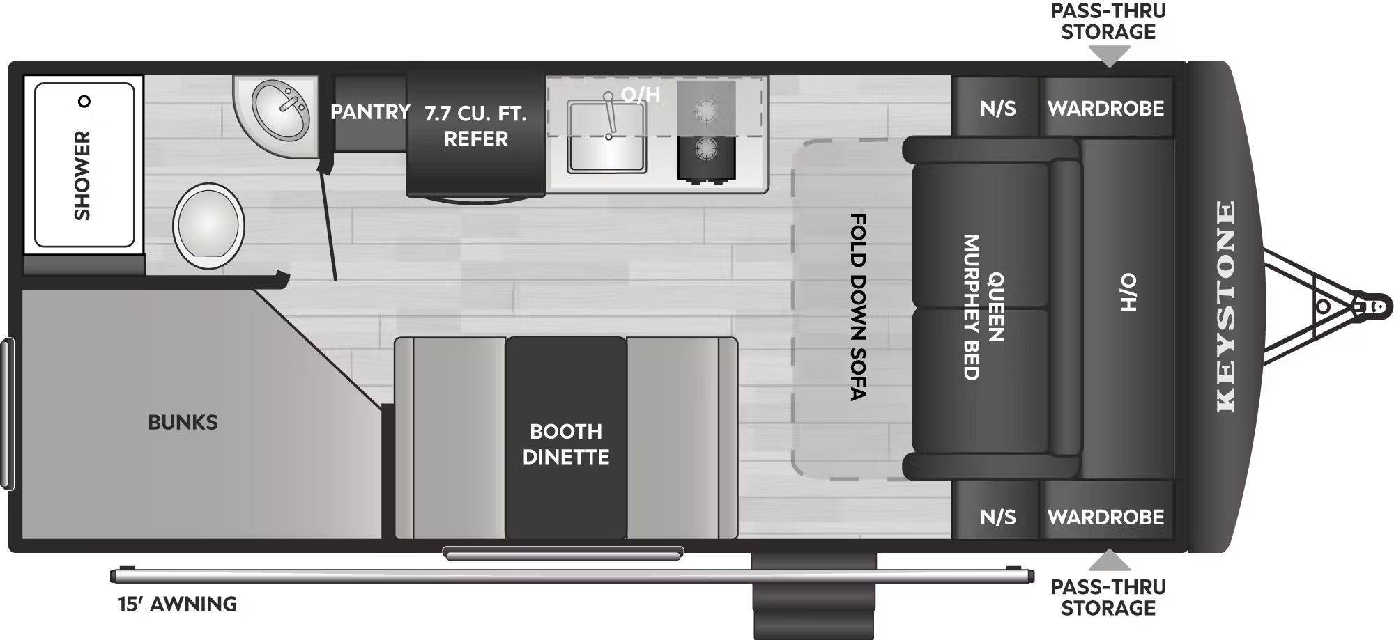 View 2026 Keystone Springdale Mini 2300MBBH complete specs and manufacturer brochures