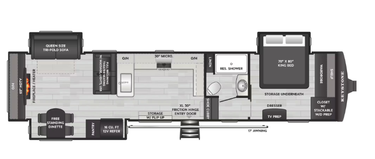 View 2026 Keystone Sprinter 3520RDS complete specs and manufacturer brochures