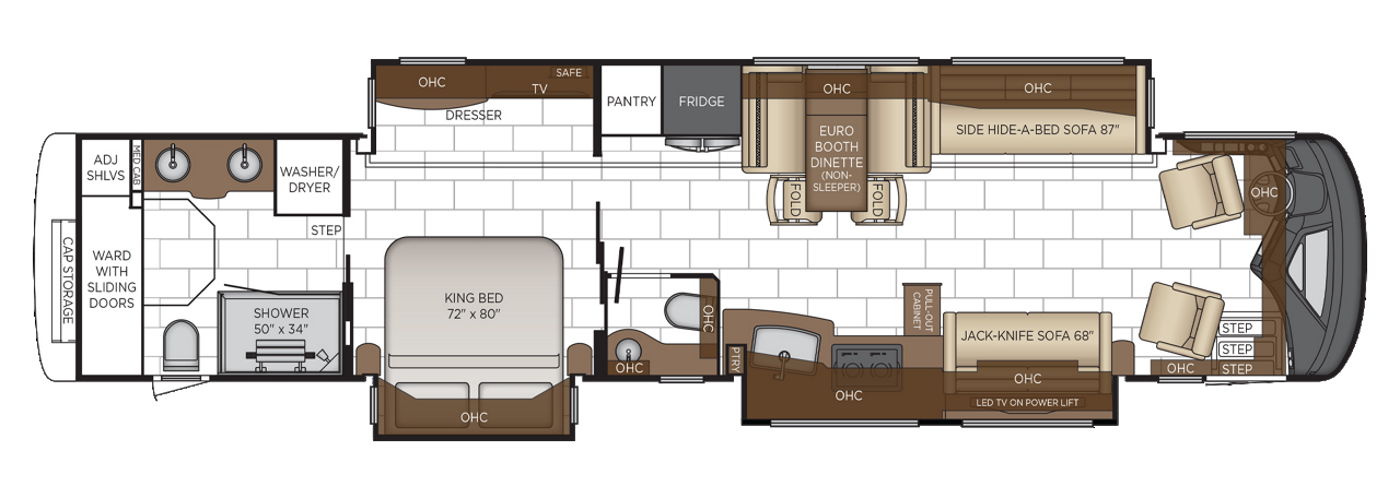View 2026 Newmar London Aire 4551 (Spartan) complete specs and manufacturer brochures
