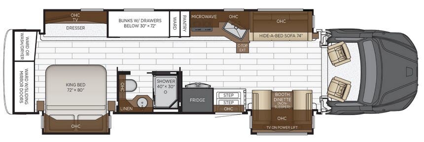 View 2026 Newmar Super Star 4040 complete specs and manufacturer brochures