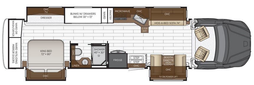 View 2026 Newmar Super Star 4140 complete specs and manufacturer brochures