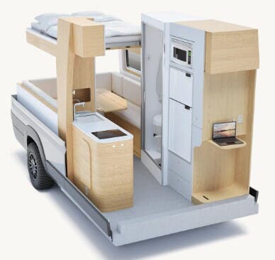 View 2026 Noovo Plus Lift Bed Lounge complete specs and manufacturer brochures