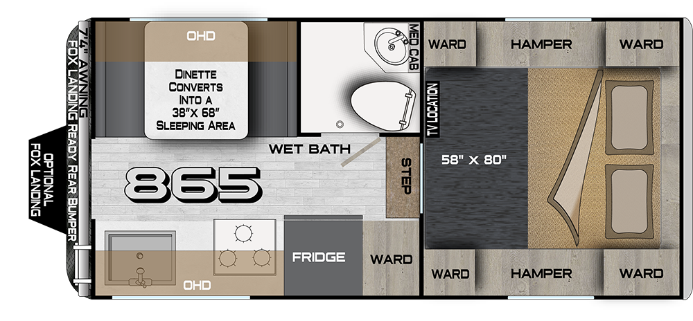 View 2026 Northwood Arctic Fox Camper 865 complete specs and manufacturer brochures