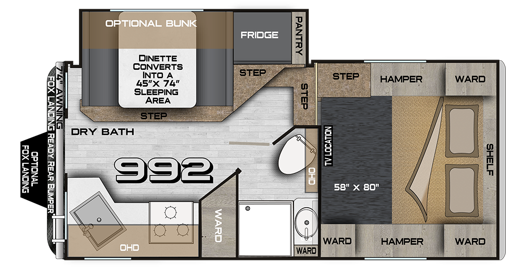 View 2026 Northwood Arctic Fox Camper 992 complete specs and manufacturer brochures