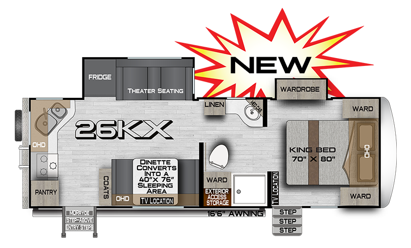 View 2026 Northwood Arctic Fox NXT 26KX complete specs and manufacturer brochures