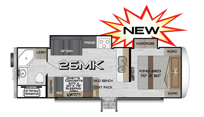 View 2026 Northwood Arctic Fox NXT 26MK complete specs and manufacturer brochures