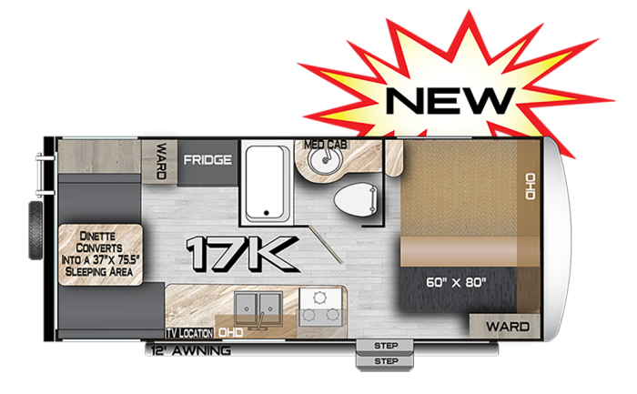 View 2026 Northwood Nash Camp 17K complete specs and manufacturer brochures