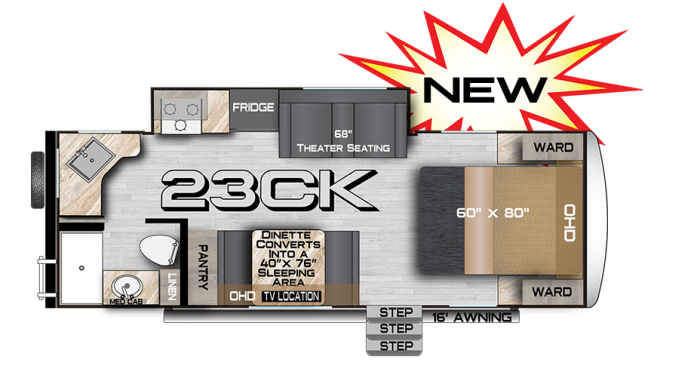 View 2026 Northwood Nash Camp 23CK complete specs and manufacturer brochures