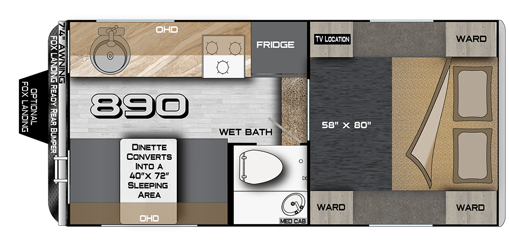 View 2026 Northwood Wolf Creek 890 complete specs and manufacturer brochures