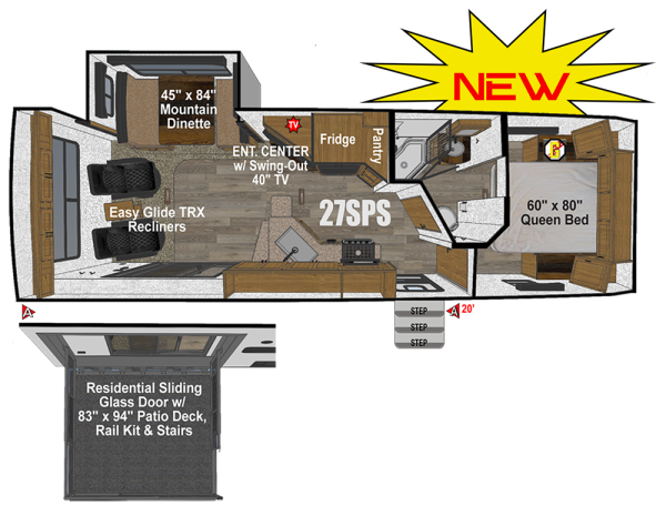 View 2026 Outdoors RV Back Country 27SPS complete specs and manufacturer brochures