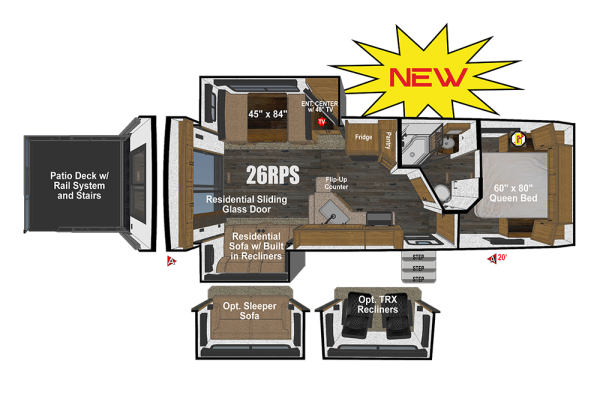 View 2026 Outdoors RV Back Country Titanium Series 26RPS complete specs and manufacturer brochures