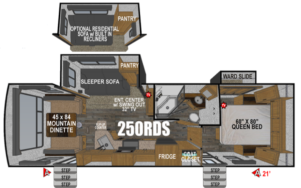 View 2026 Outdoors RV Blackstone Mountain Series 250RDS complete specs and manufacturer brochures
