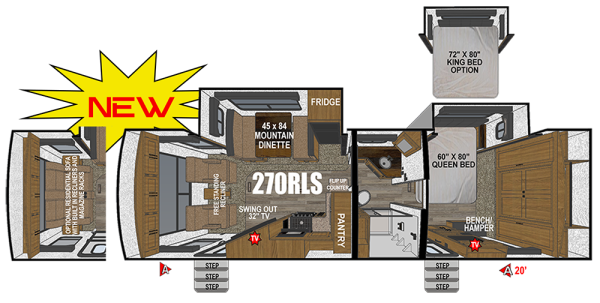 View 2026 Outdoors RV Blackstone Titanium Series 270RLS complete specs and manufacturer brochures