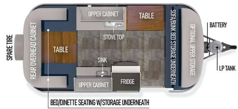 View 2026 Scamp 16 Standard Layout 3 complete specs and manufacturer brochures
