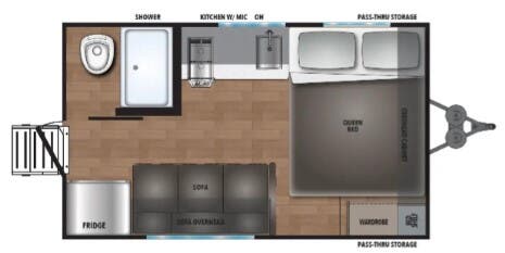 View 2026 Shasta Compact 16RE complete specs and manufacturer brochures