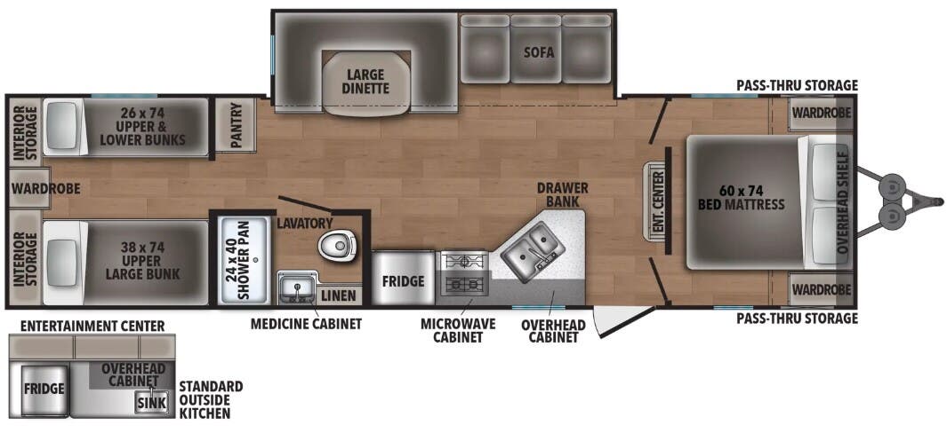 View 2026 Shasta Shasta 31OK complete specs and manufacturer brochures