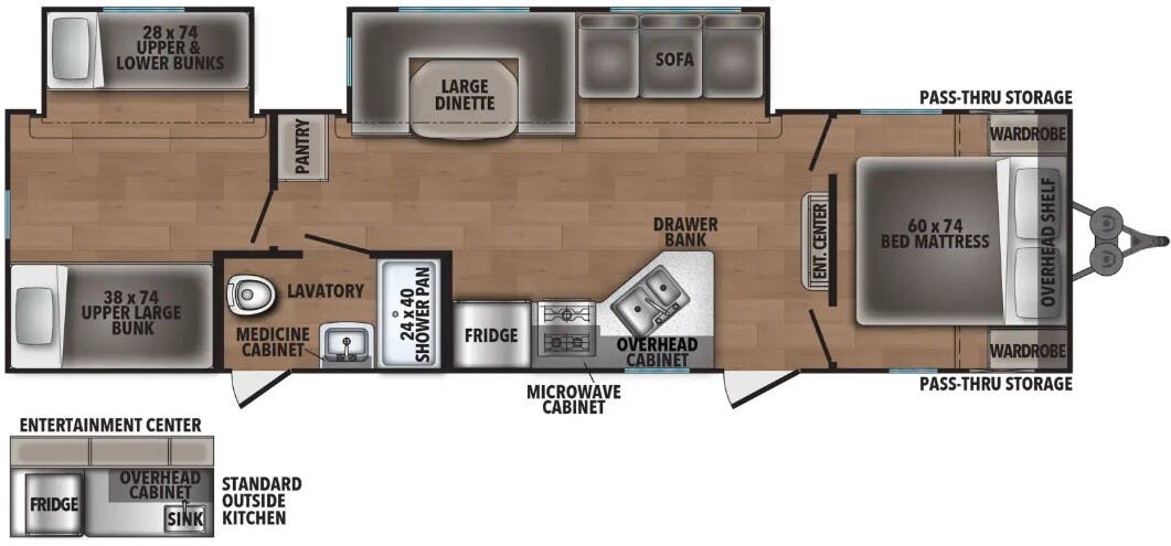 View 2026 Shasta Shasta 32DS complete specs and manufacturer brochures