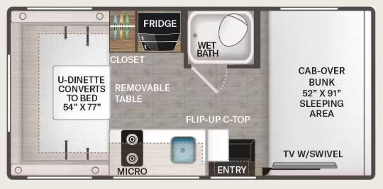 View 2026 Thor Motor Coach Chateau 19Z (Ford) complete specs and manufacturer brochures