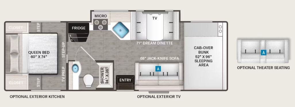 View 2026 Thor Motor Coach Chateau 28Z complete specs and manufacturer brochures
