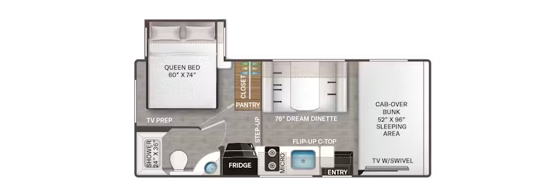 View 2026 Thor Motor Coach Echelon LZ22 (Chevy) complete specs and manufacturer brochures