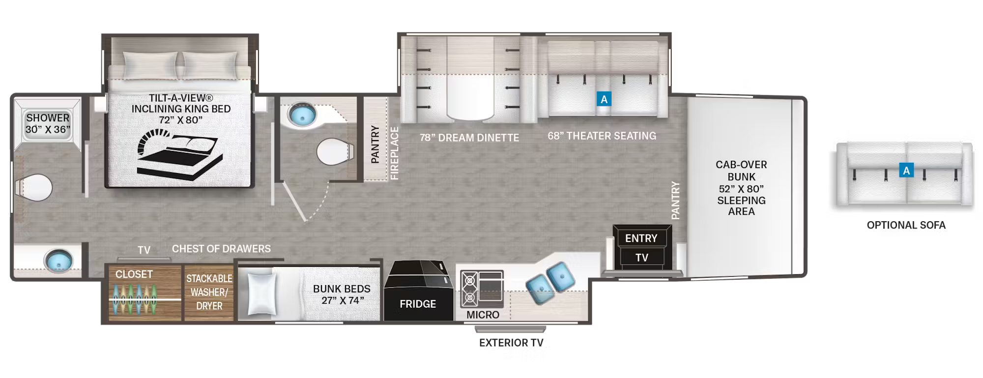 View 2026 Thor Motor Coach Inception 38XL complete specs and manufacturer brochures