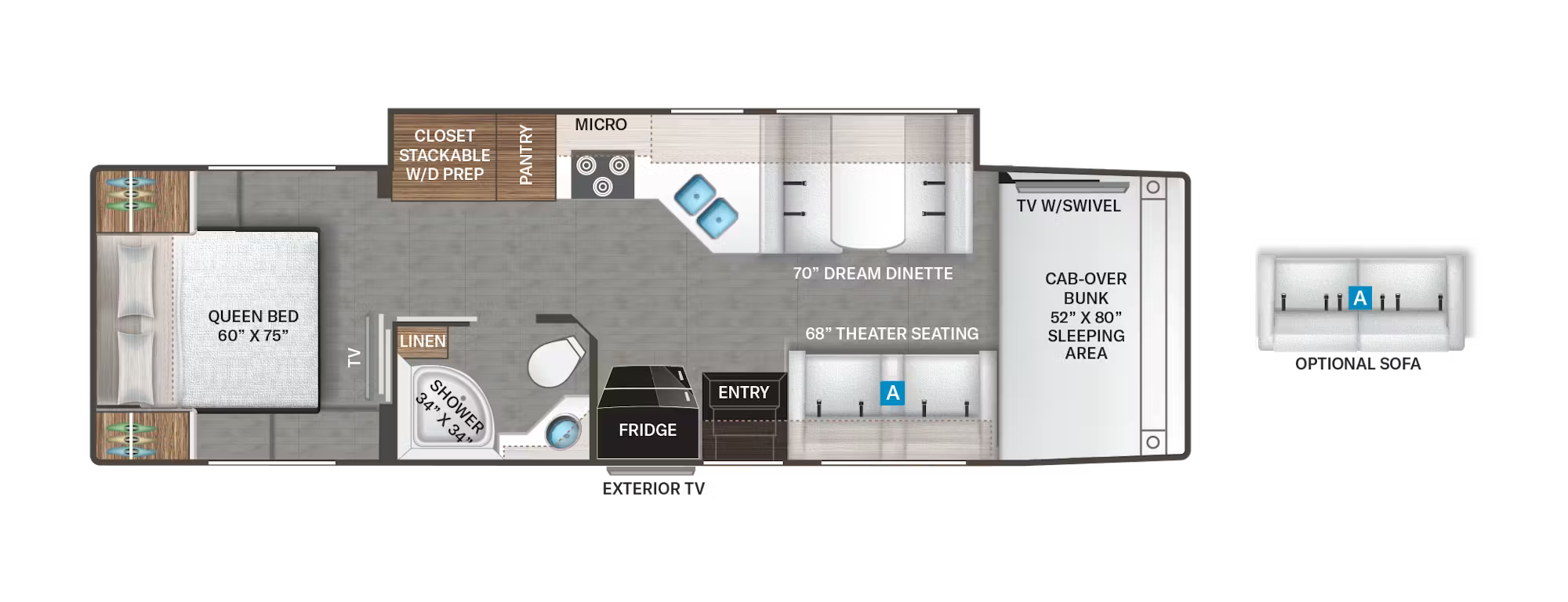 View 2026 Thor Motor Coach Omni Trail L35 complete specs and manufacturer brochures