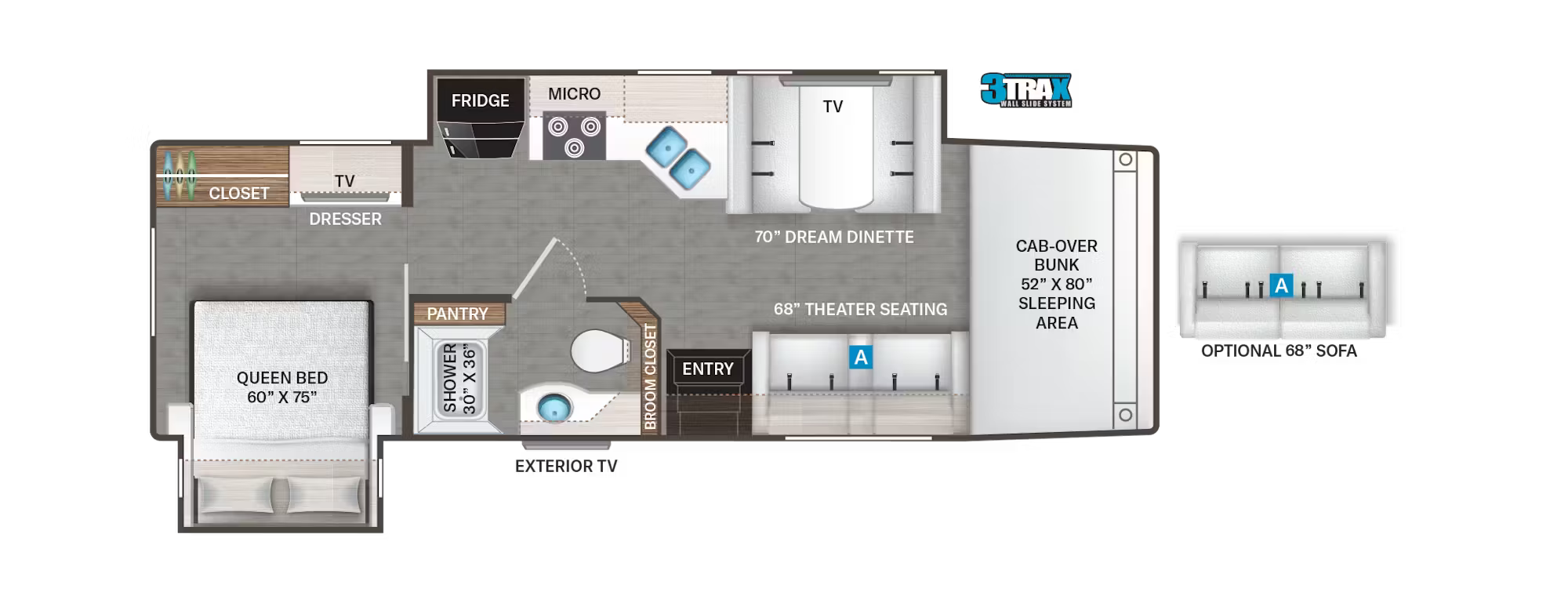 View 2026 Thor Motor Coach Omni Trail X32 complete specs and manufacturer brochures
