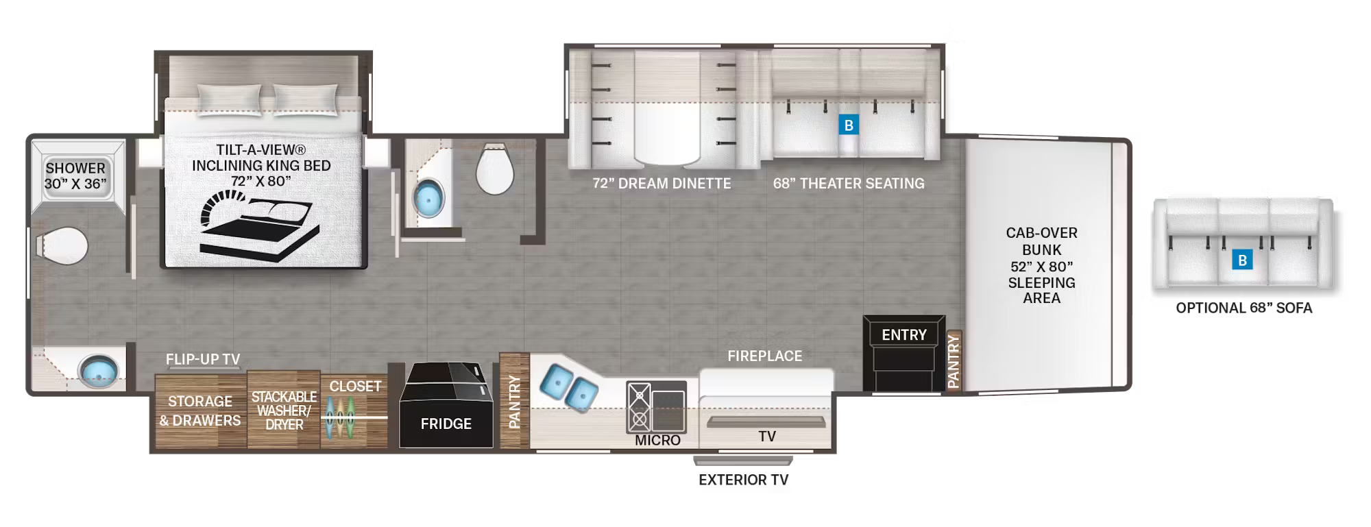 View 2026 Thor Motor Coach Pasadena 38DX complete specs and manufacturer brochures