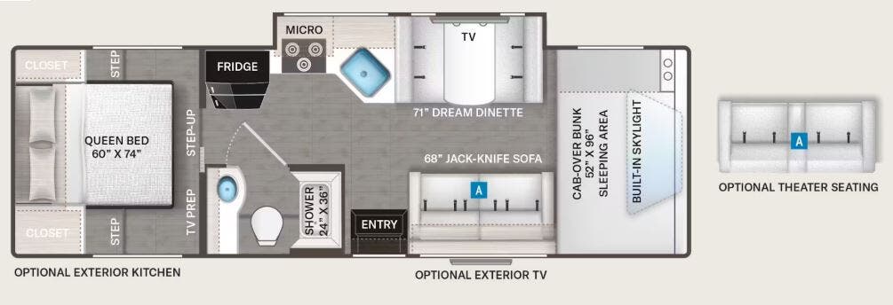 View 2026 Thor Motor Coach Quantum LC28 complete specs and manufacturer brochures