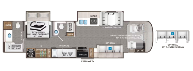 View 2026 Thor Motor Coach Riviera 39BH complete specs and manufacturer brochures