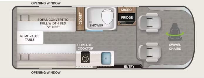 View 2026 Thor Motor Coach Tellaro 20U complete specs and manufacturer brochures