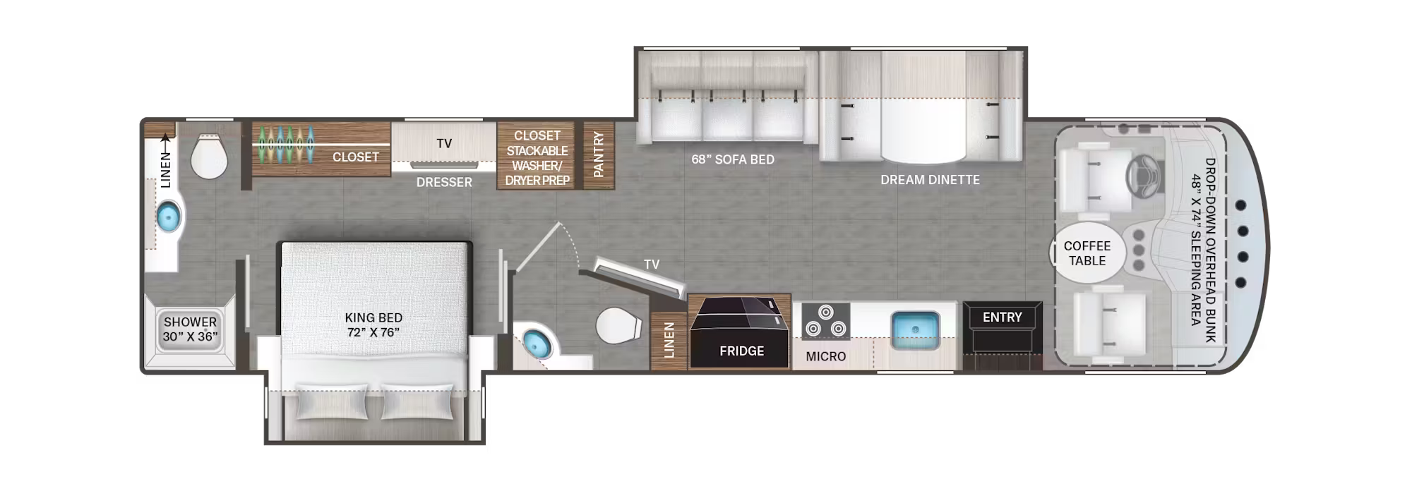 View 2026 Thor Motor Coach Windsport 35G complete specs and manufacturer brochures