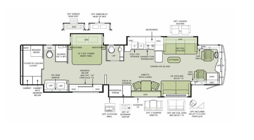 View 2026 Tiffin Bob Tiffin Limited Edition Allegro Bus 45 BTP complete specs and manufacturer brochures