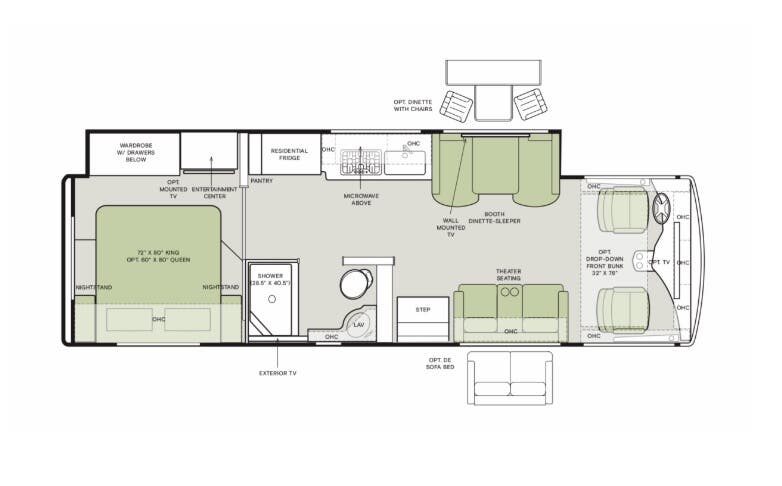 View 2026 Tiffin Open Road Allegro 29 NA complete specs and manufacturer brochures